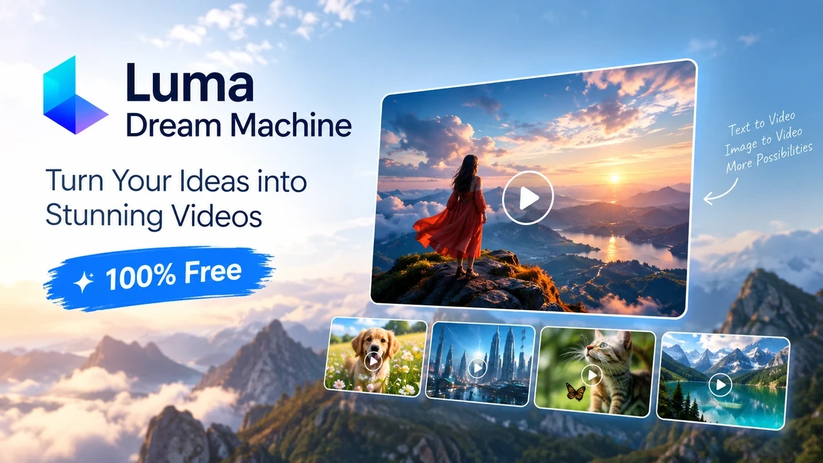 Luma Dream Machine Free: About 30 Generations a Month, Never Printed on the Price List Luma Dream Machine Free: About 30 Generations a Month, Never Printed on the Price List