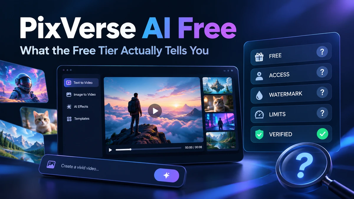 PixVerse AI Free: What the Official Plan Page Says (and What It Costs to Check) PixVerse AI Free: What the Official Plan Page Says (and What It Costs to Check)